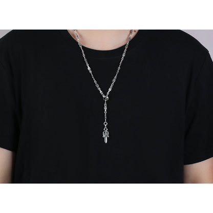 Chrome Hearts sword pendant necklace couple clavicle chain