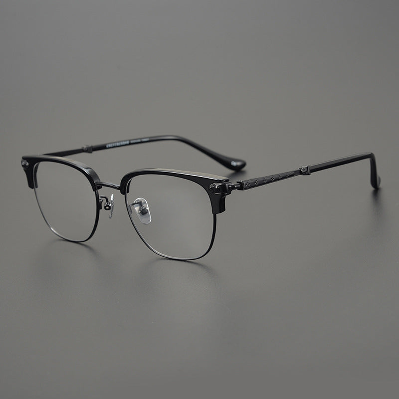 CHH Chrome Hearts Glasses Versatile Ultra Light Titanium Business Glasses Frame
