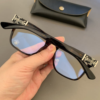 CHH Chrome Hearts Glasses Black Frame Silver Myopia Frame