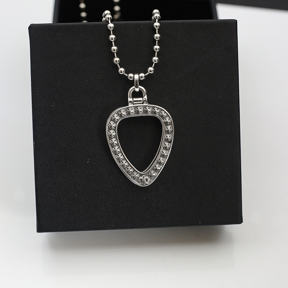 Chrome Hearts cross holy sword box pendant necklace