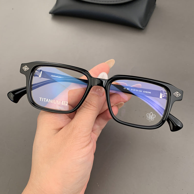 CHH Chrome Hearts Glasses Vintage Pure Titanium Square Myopia Glasses Frame