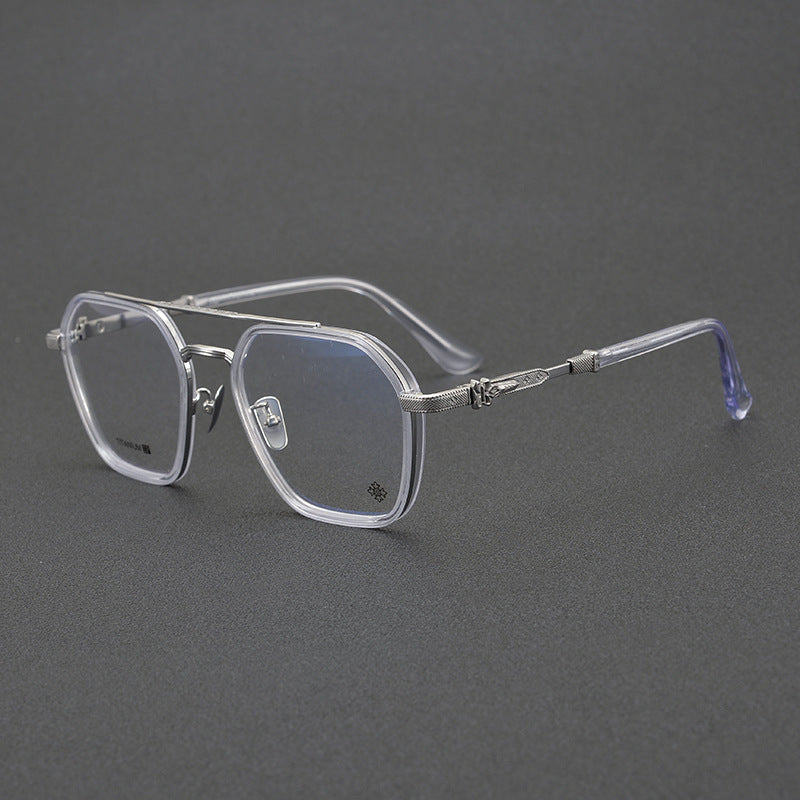 CHH Chrome Hearts Glasses Japanese Handmade Double Beam Glasses Frame Sunglasses