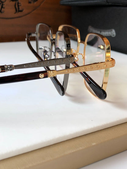 CHH Chrome Hearts Glasses Stylish Exquisite Pure Titanium Box Glasses Frame