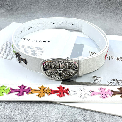 Chh Chrome Heart Belt Sacred Sword Cross Belt