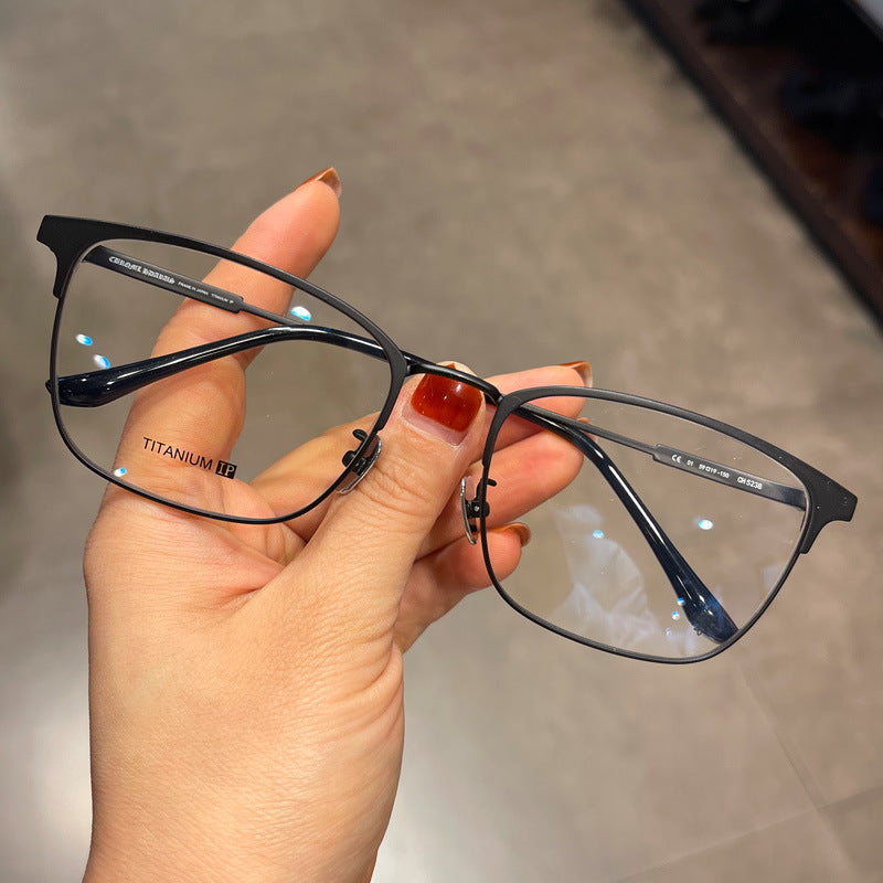 CHH Chrome Hearts Glasses Ultra Light Pure Titanium Business Myopia Glasses Frame