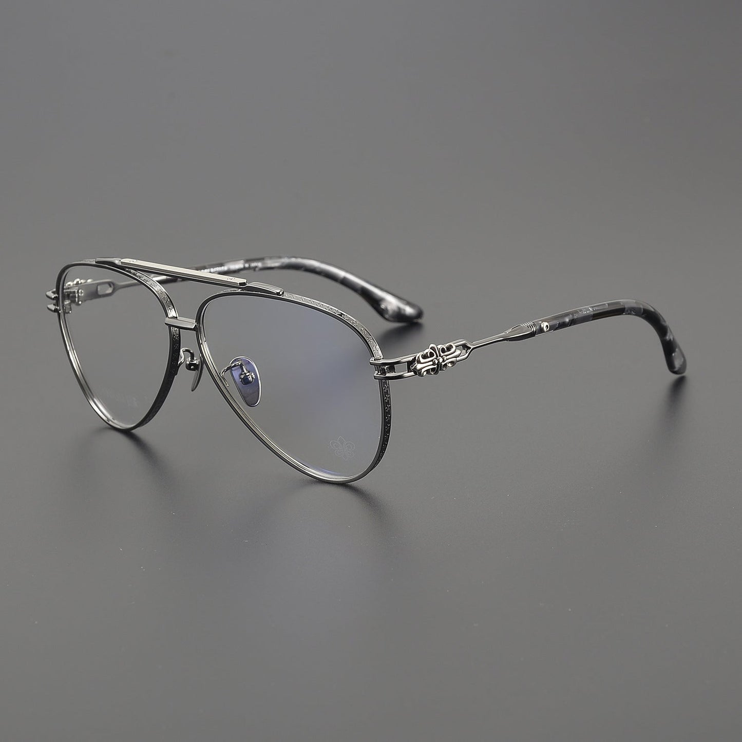 CHH Chrome Hearts Glasses Vintage Fashion Double Beam Glasses Frame
