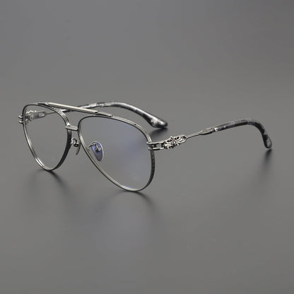 CHH Chrome Hearts Glasses Vintage Fashion Double Beam Glasses Frame