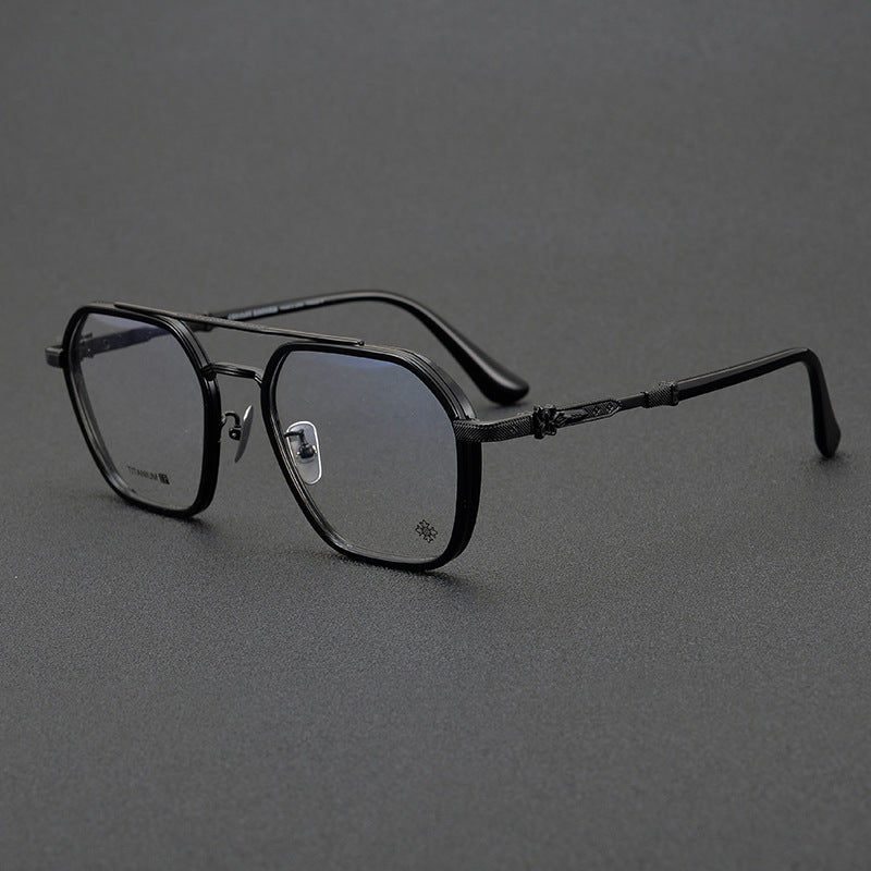 CHH Chrome Hearts Glasses Japanese Handmade Double Beam Glasses Frame Sunglasses