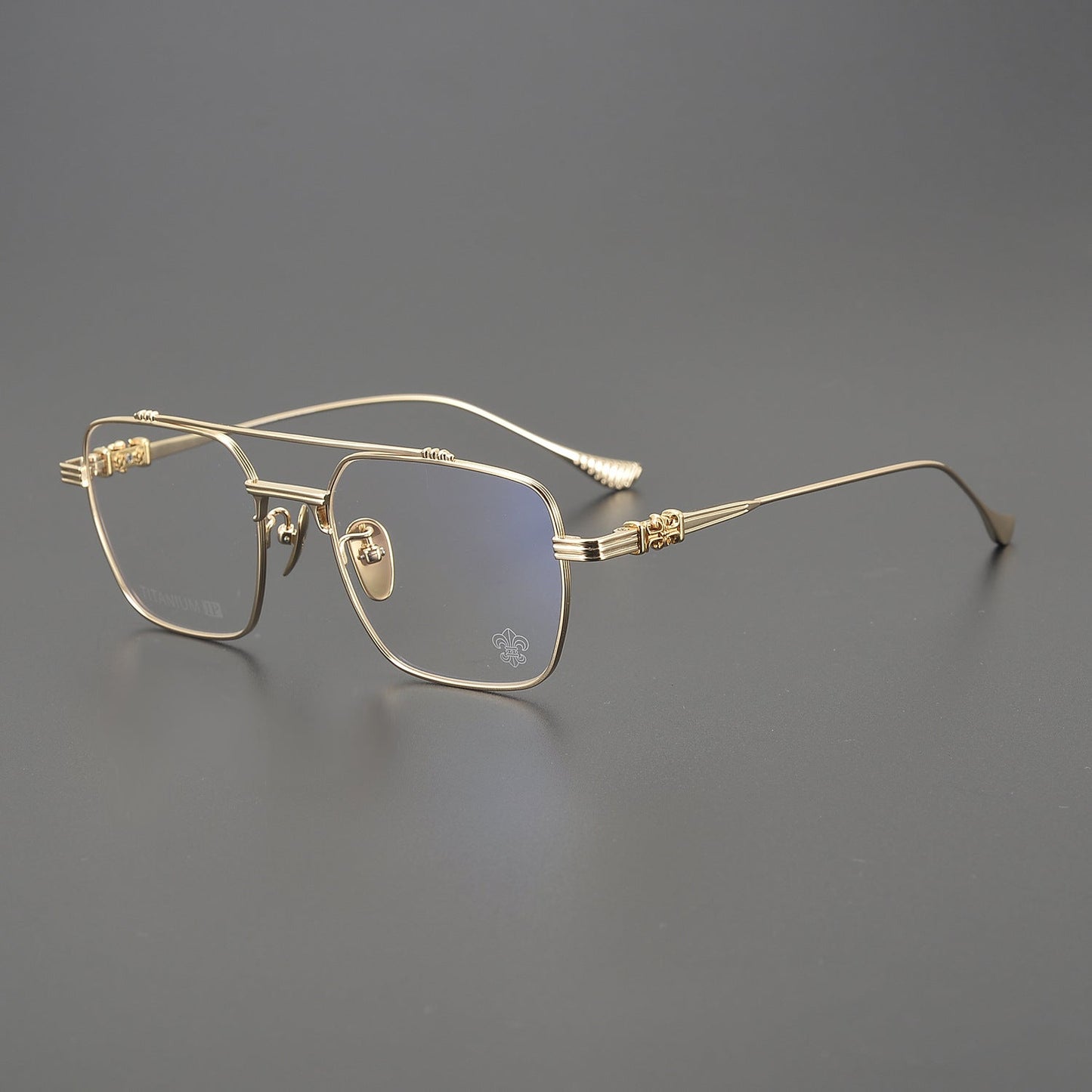 CHH Chrome Hearts Glasses Toad Mirror Double Beam Full Frame Glasses Frame