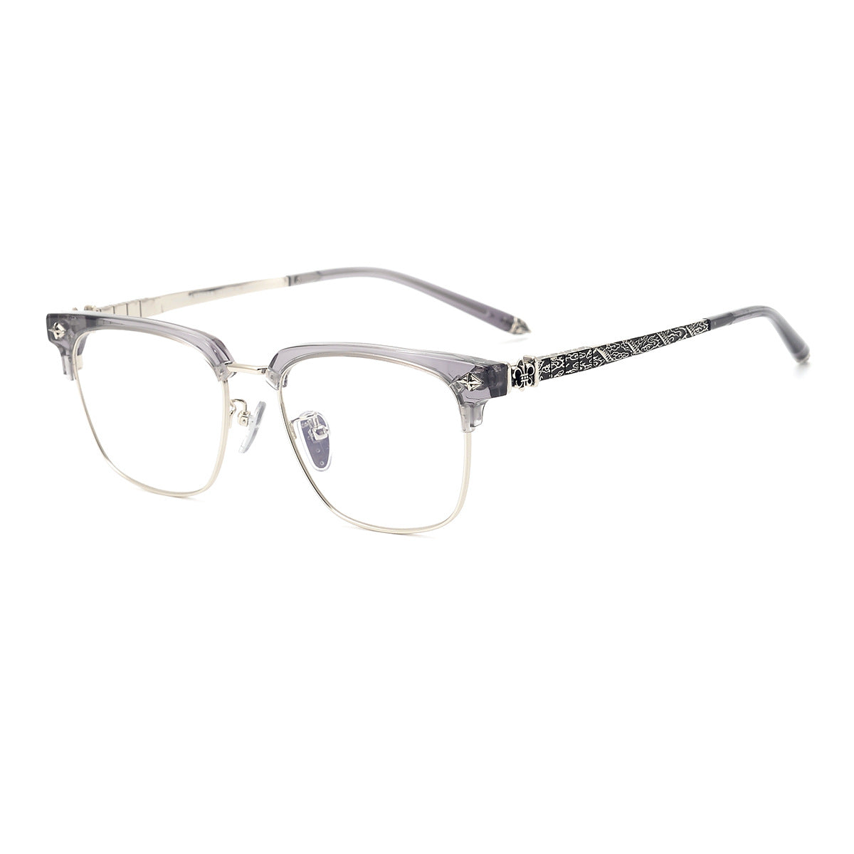 CHH Chrome Hearts Glasses Frameless Pure Titanium Glasses Frame Business