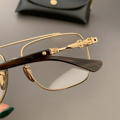 CHH Chrome Hearts Glasses Ultra Light Square Toad Mirror Myopia Glasses Frame