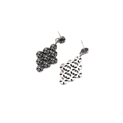 Chrome Hearts retro cross rivet earrings