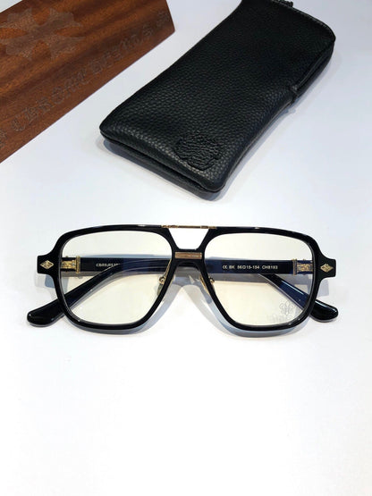 CHH Chrome Hearts Glasses Stylish Vintage Double Beam Glasses Frames