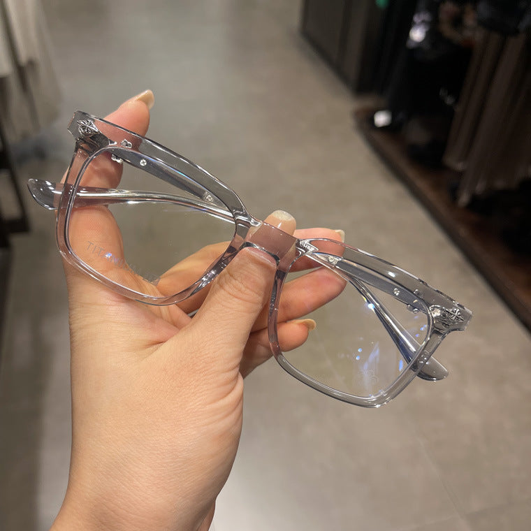 CHH Chrome Hearts Glasses Square Full Frame Personalized Myopia Glasses Frame