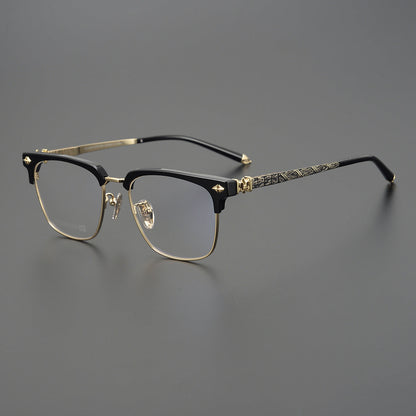 CHH Chrome Hearts Glasses Frameless Pure Titanium Glasses Frame Business