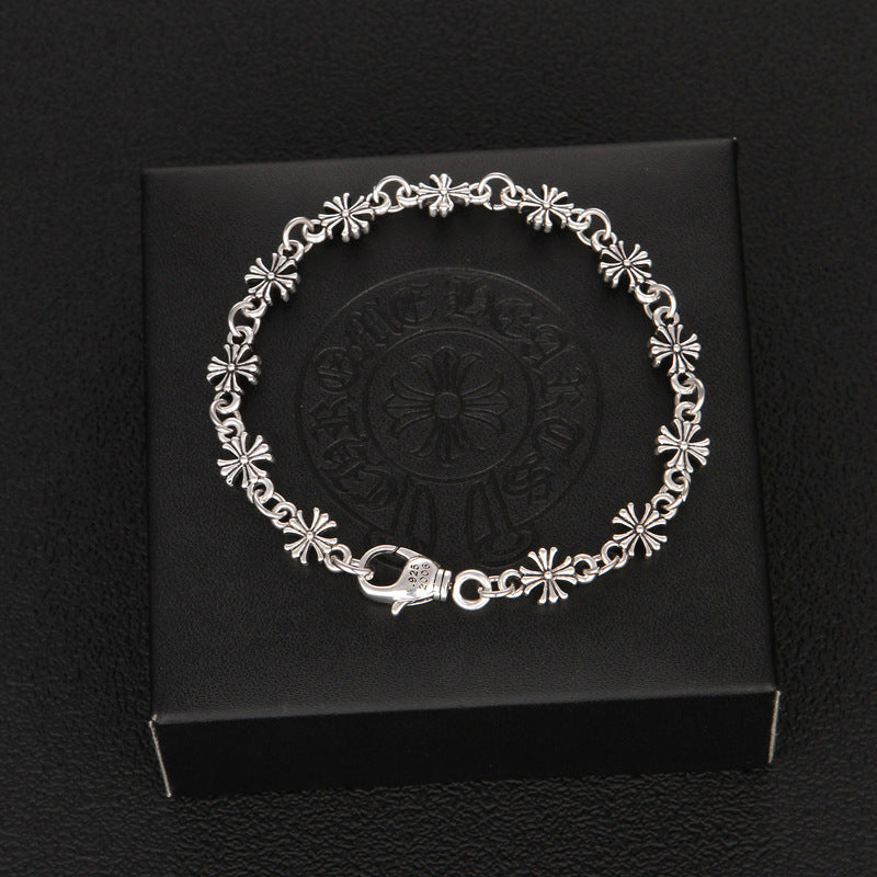 Chrome Hearts Silver Tiny E Bracelet 001