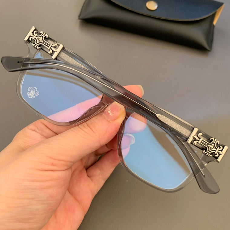 CHH Chrome Hearts Glasses Black Frame Silver Myopia Frame