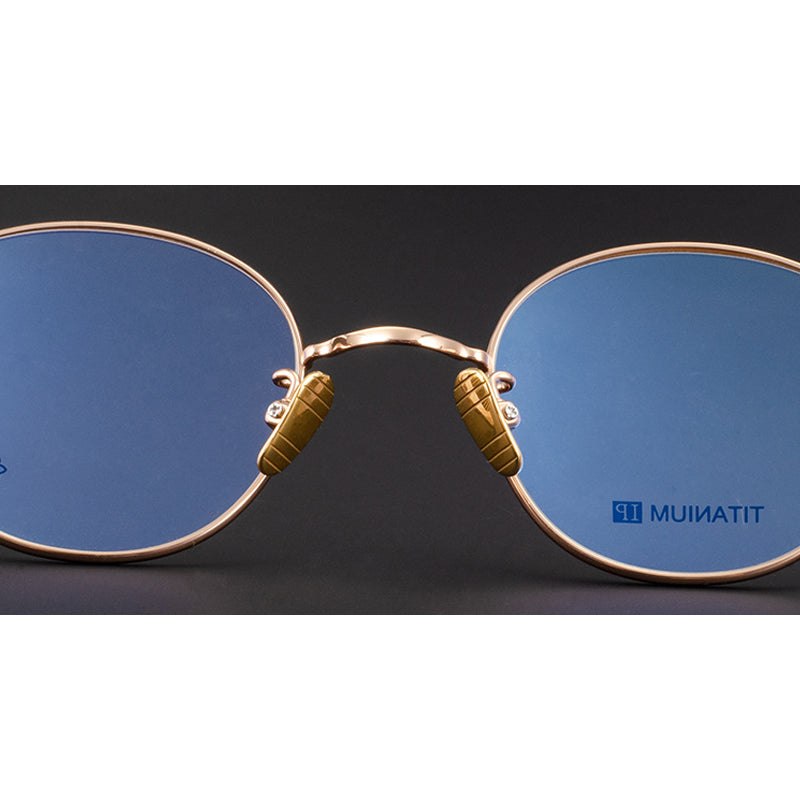 CHH Chrome Hearts Glasses Fashion Exquisite Pure Titanium Ultra Light Round Frame