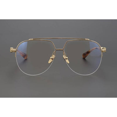 CHH Chrome Hearts Glasses Versatile Large Frame Pure Titanium Myopia Glasses Frame