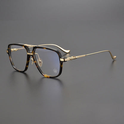CHH Chrome Hearts Glasses Vintage Double Beam Large Frame Glasses Frame