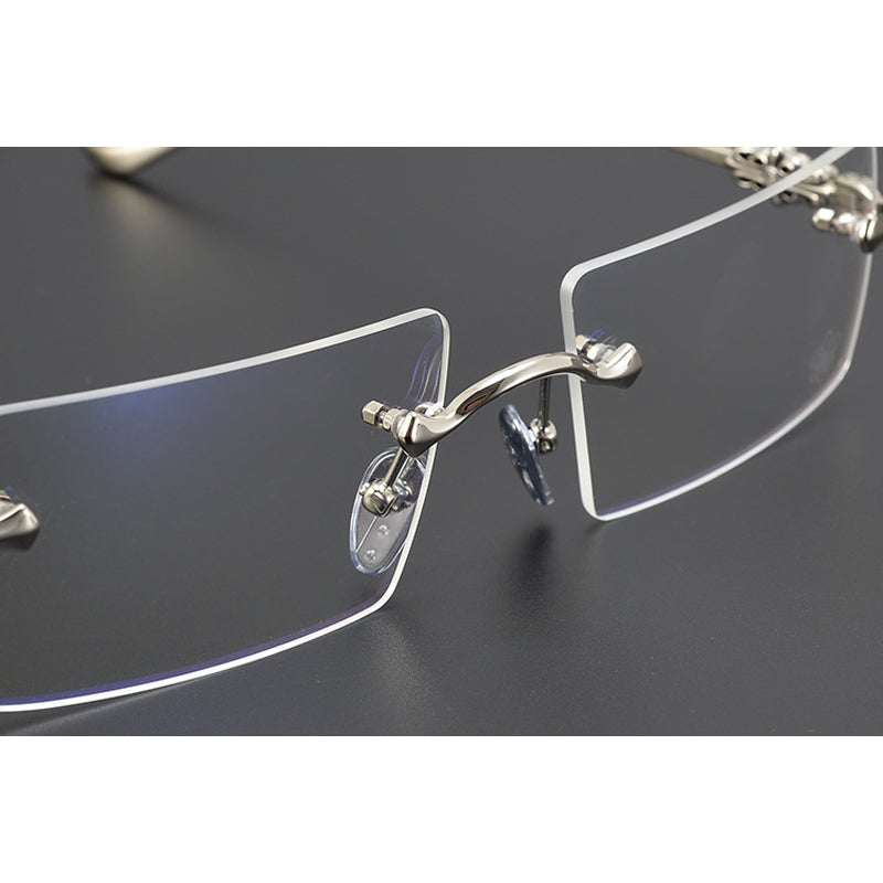 CHH Chrome Hearts Glasses Versatile Ultra Light Radiation Resistant Glasses Frame
