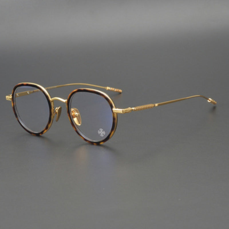 CHH Chrome Hearts Glasses Pure Titanium Oval Eyewear Frames