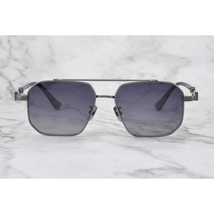 CHH Chrome Hearts Glasses Pure Titanium Double Beam Polygonal Myopia Glasses Frame & Sunglasses