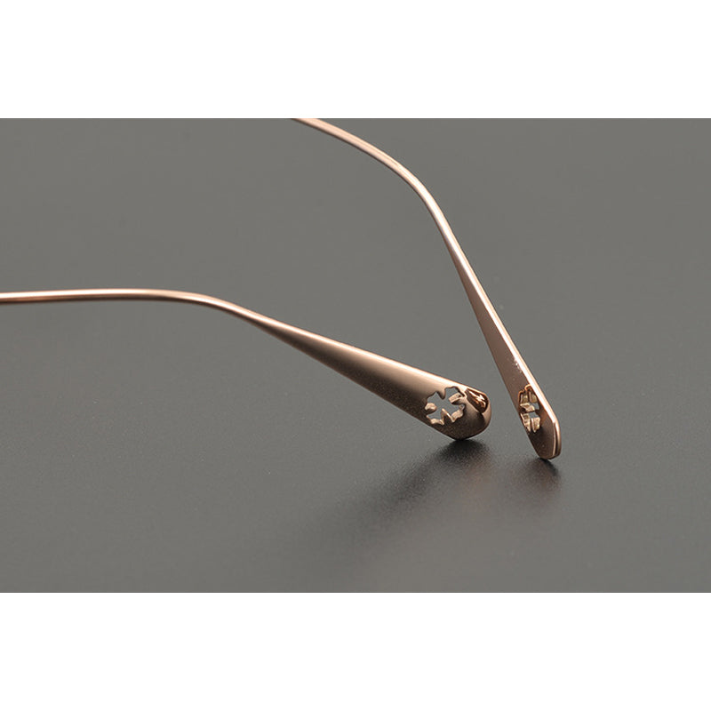 CHH Chrome Hearts Glasses Ultra Light Titanium Frameless Wide Myopia Glasses Frame