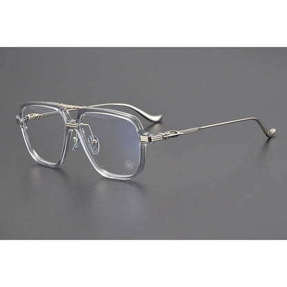 CHH Chrome Hearts Glasses Double Beam Large Frame Wide Glasses Frame
