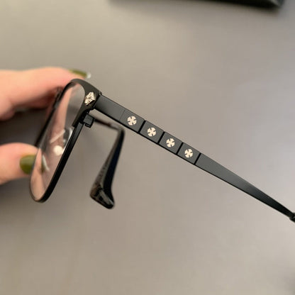 CHH Chrome Hearts Glasses Square Wide Myopia Pure Titanium Glasses Frame