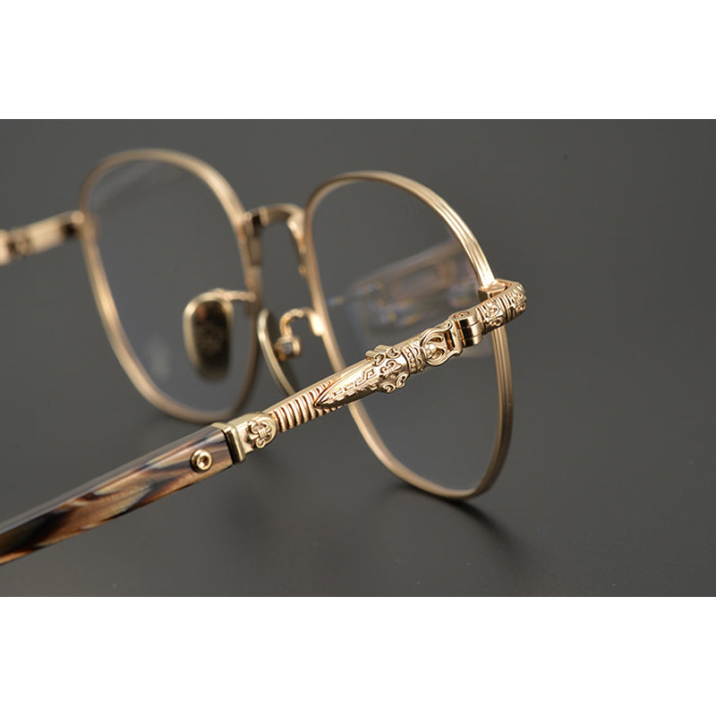 CHH Chrome Hearts Glasses Versatile Engraved Myopia Glasses Frame