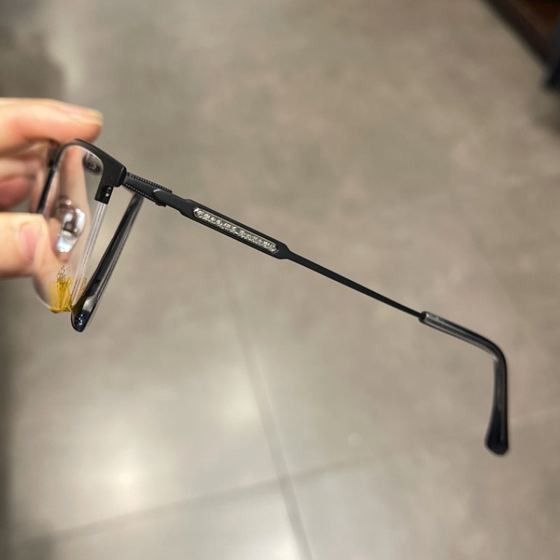 CHH Chrome Hearts Glasses Pure Titanium Half Frame Business Glasses Frame