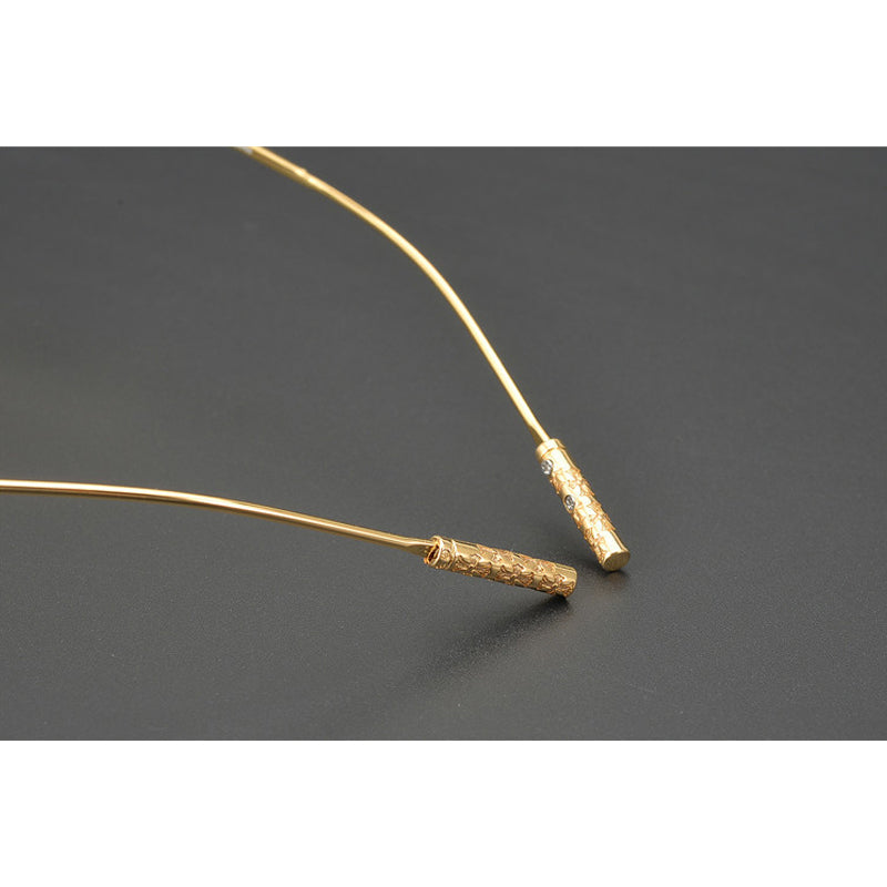 CHH Chrome Hearts Glasses Pure Titanium Oval Eyewear Frames