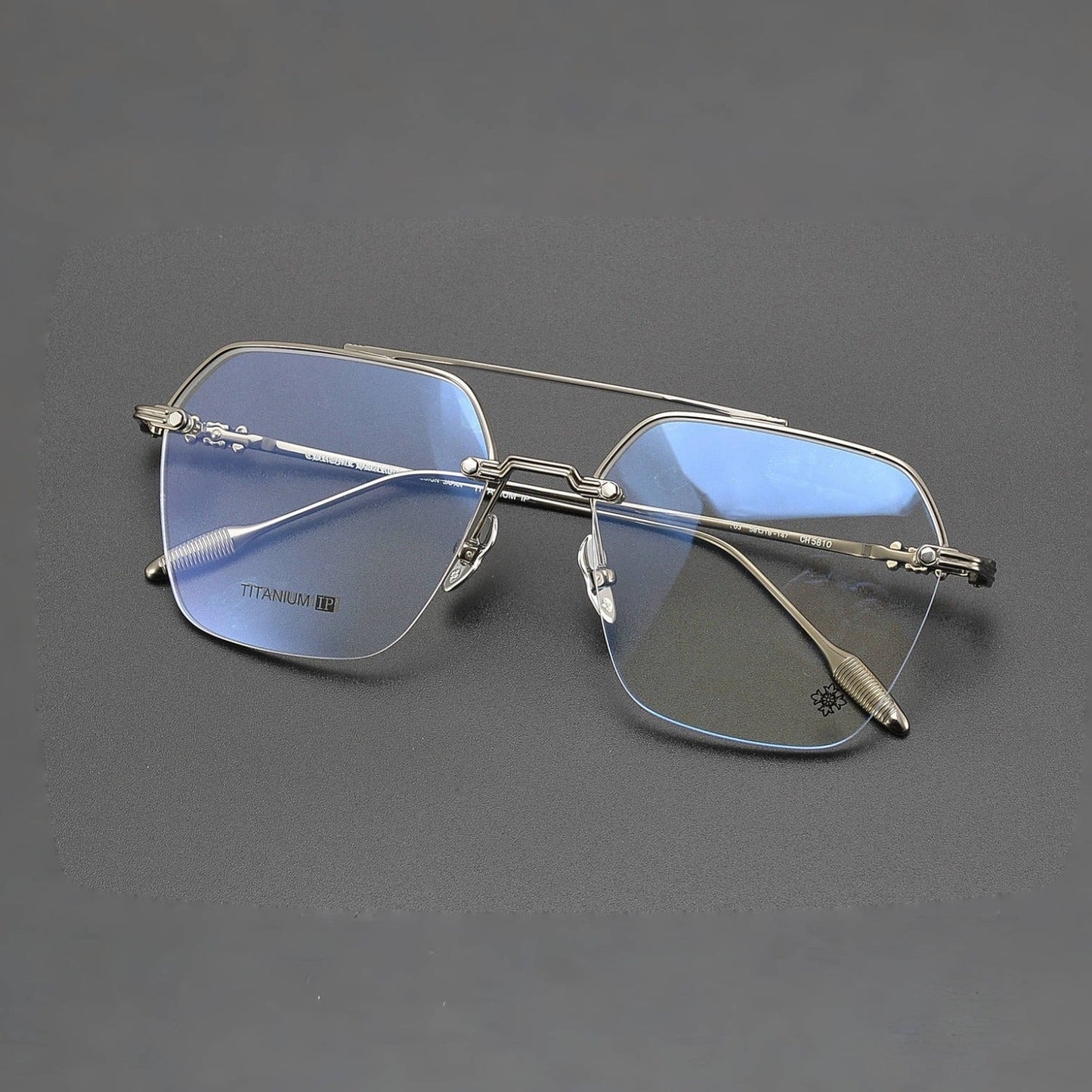 CHH Chrome Hearts Glasses Versatile Vintage Ultra Light Titanium Frame Myopia Frame