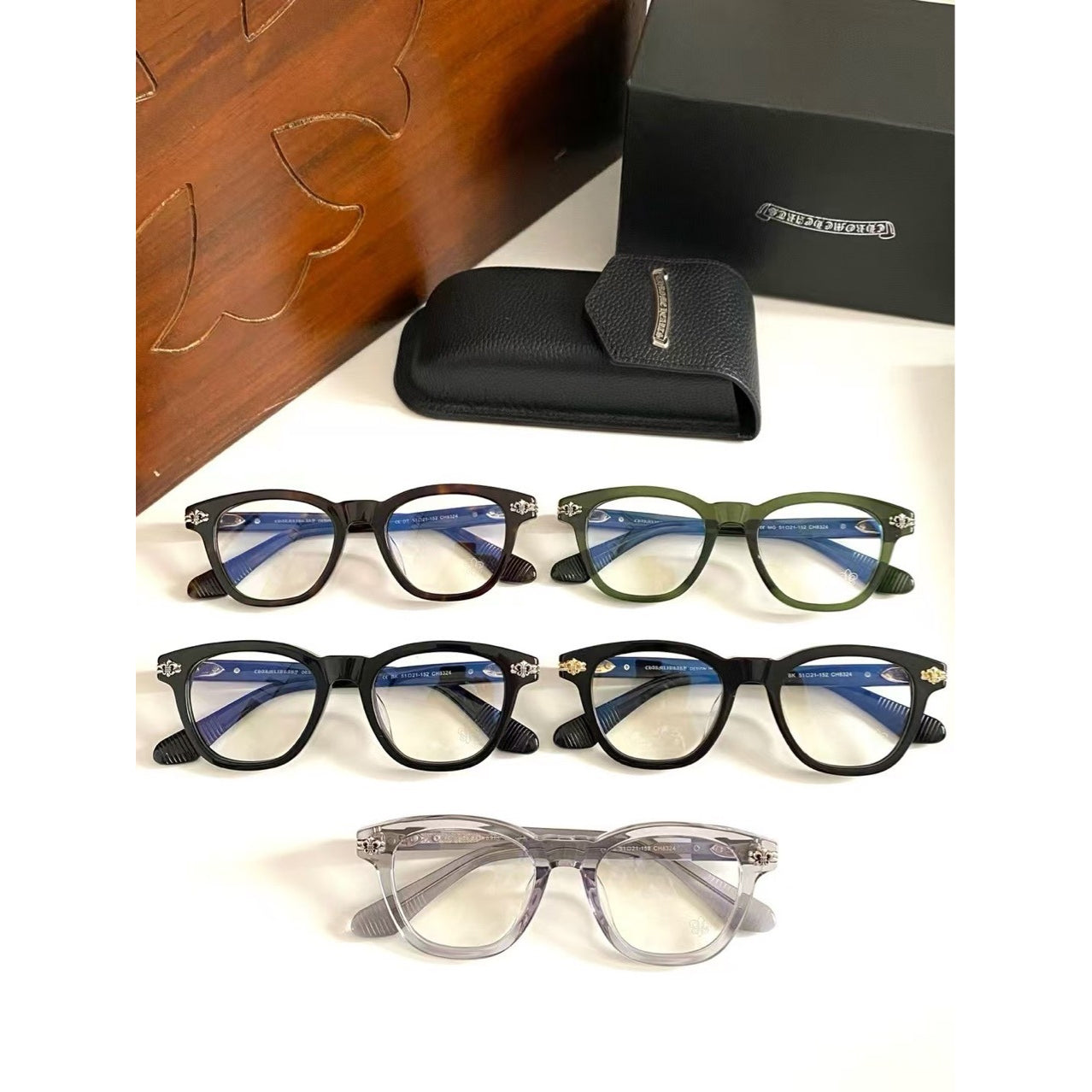 CHH Chrome Hearts Glasses Versatile Hand Polished Myopia Glasses Frame