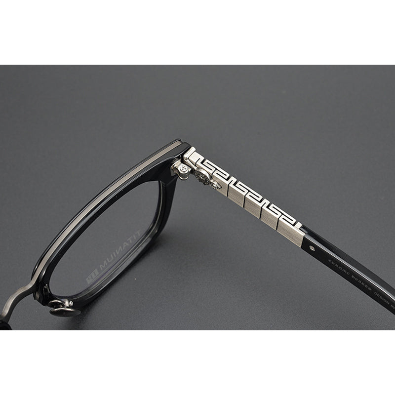 CHH Chrome Hearts Glasses Vintage Square Glasses Frame Spring Legs