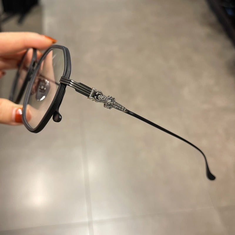 CHH Chrome Hearts Glasses Ultra Light Pure Titanium Vintage Polygon Eyewear Frames
