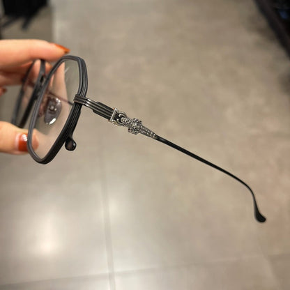 CHH Chrome Hearts Glasses Ultra Light Pure Titanium Vintage Polygon Eyewear Frames