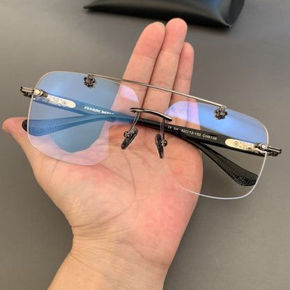 CHH Chrome Hearts Glasses Pure Titanium Vintage Frameless Myopia Frames