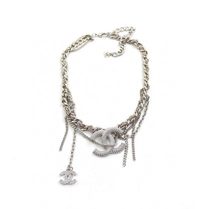18K  Chanel Chain Diamond Necklace