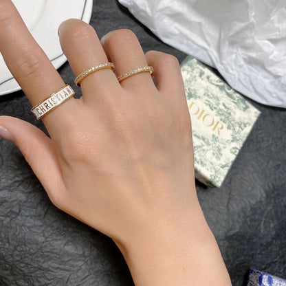18K Dior Code Ring Set
