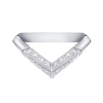 18K Louis Vuitton V Diamonds Ring