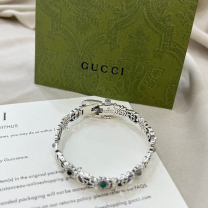 Double Gucci Flowers Bracelet
