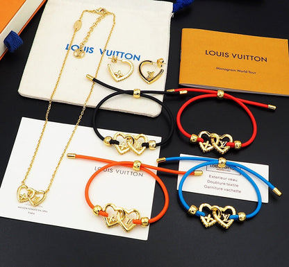 18K Louis Vuitton My Love Red Bracelet