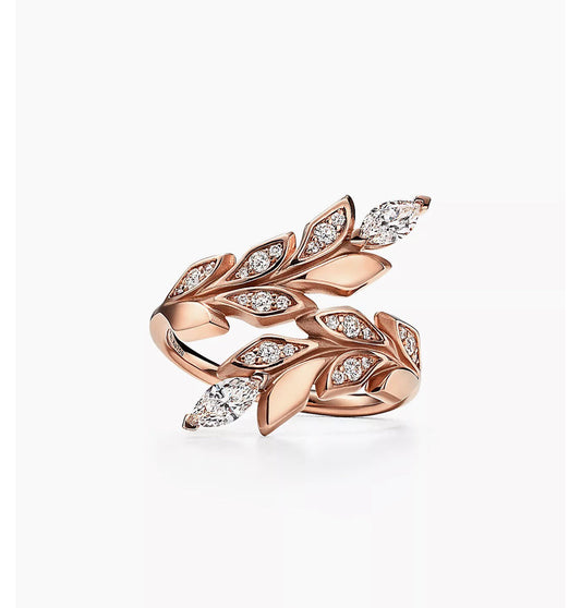 18K Tiffany Victoria Vine Bypass Ring