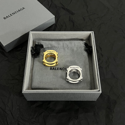 18K Balenciaga Crystal Ring