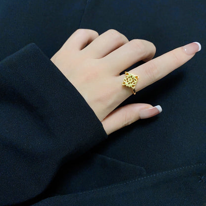 18K LOEWE Anagram Single Anagram Ring