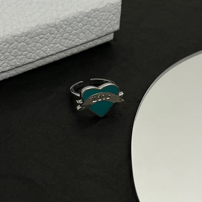 18K Dior Blue Heart Ring