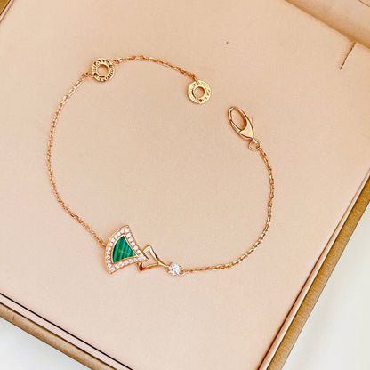 18K BVLGARI Dream Malachite Bracelet