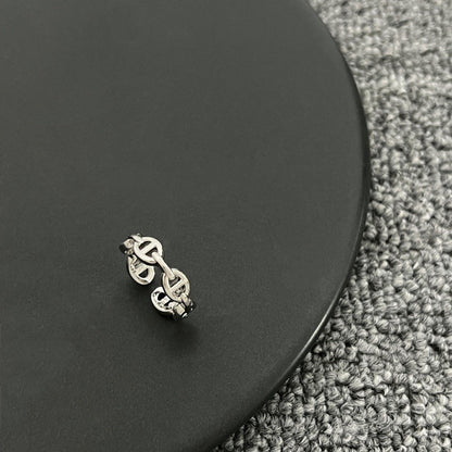 18K Chaine D'Ancre Enchainee Hermes Ring
